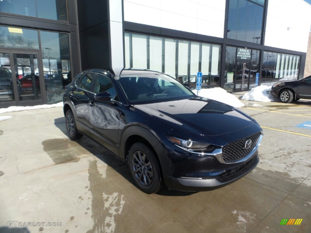 2022 CX-30 S AWD - Deep Crystal Blue Mica / Black photo #1