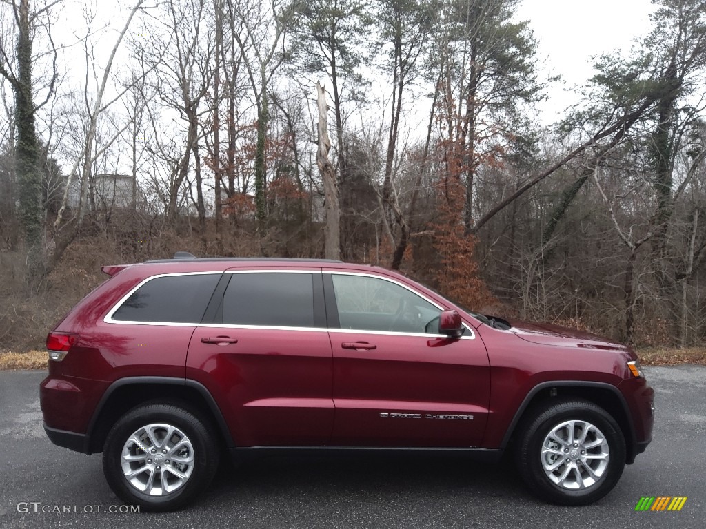 Velvet Red Pearl 2022 Jeep Grand Cherokee Laredo 4x4 Exterior Photo #143690382