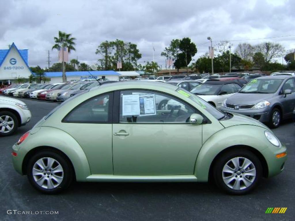 2008 New Beetle S Coupe - Gecko Green / Black photo #8