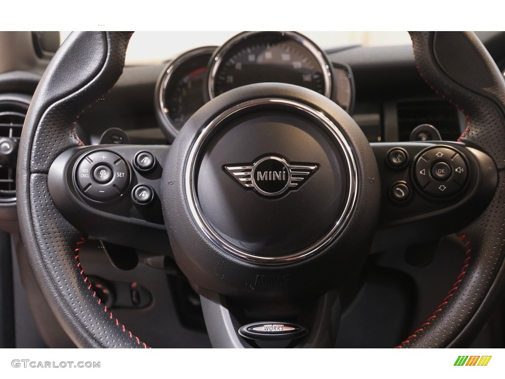 2019 Mini Hardtop Cooper S 2 Door Carbon Black Steering Wheel Photo #143691684