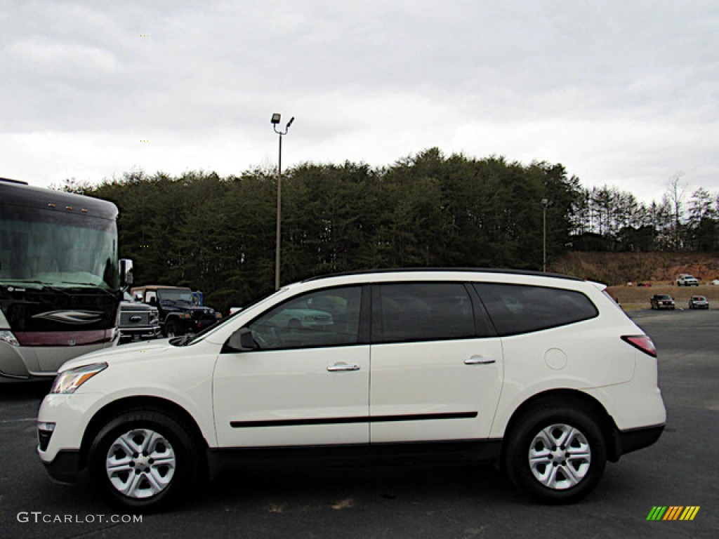 2015 Traverse LS - White / Dark Titanium/Light Titanium photo #2