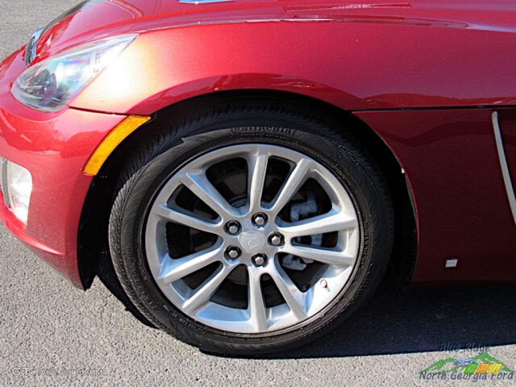 2009 Saturn Sky Red Line Ruby Red Special Edition Roadster Wheel Photos