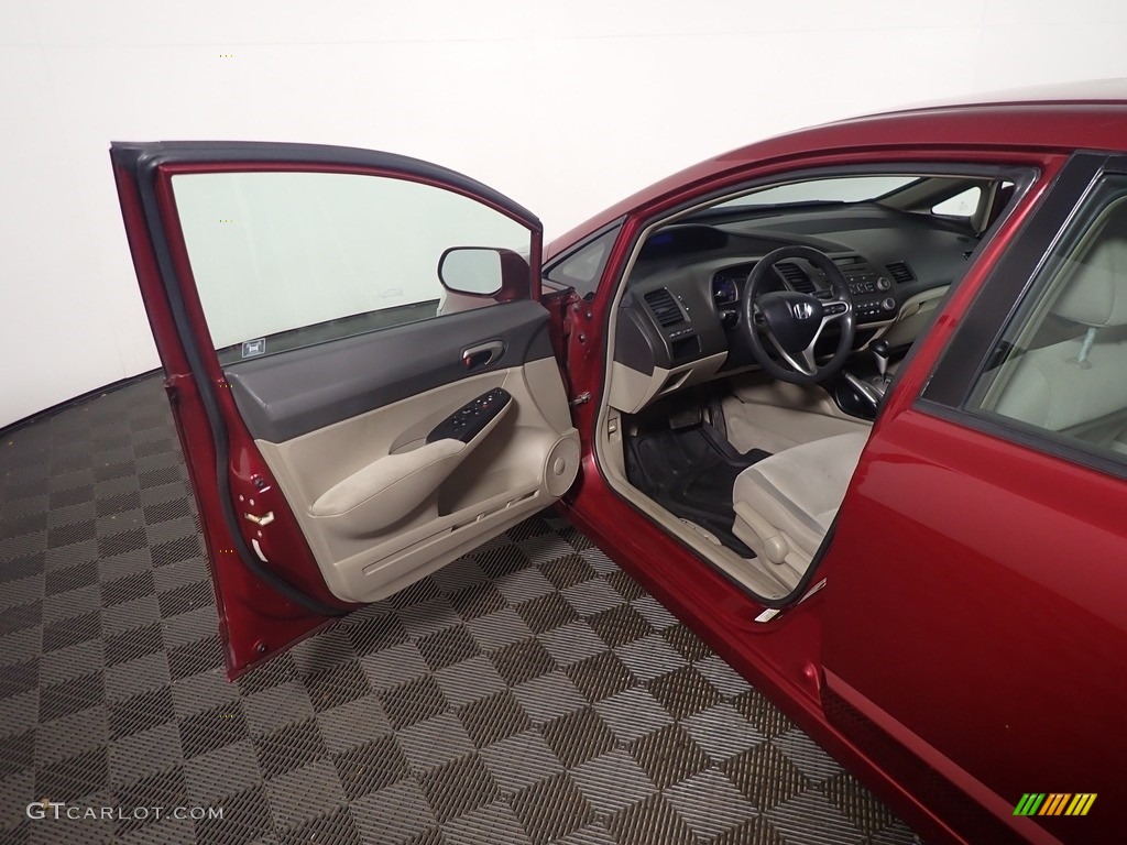 2011 Civic LX Sedan - Tango Red Pearl / Black photo #19