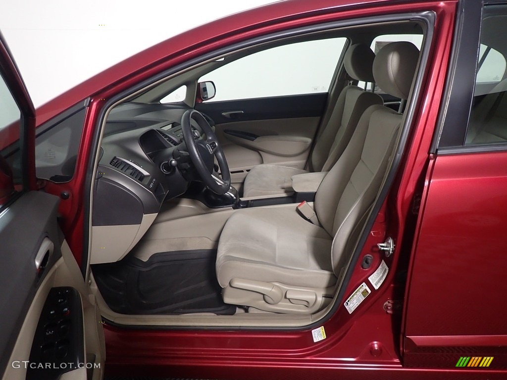 2011 Civic LX Sedan - Tango Red Pearl / Black photo #21