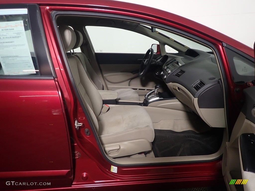 2011 Civic LX Sedan - Tango Red Pearl / Black photo #36