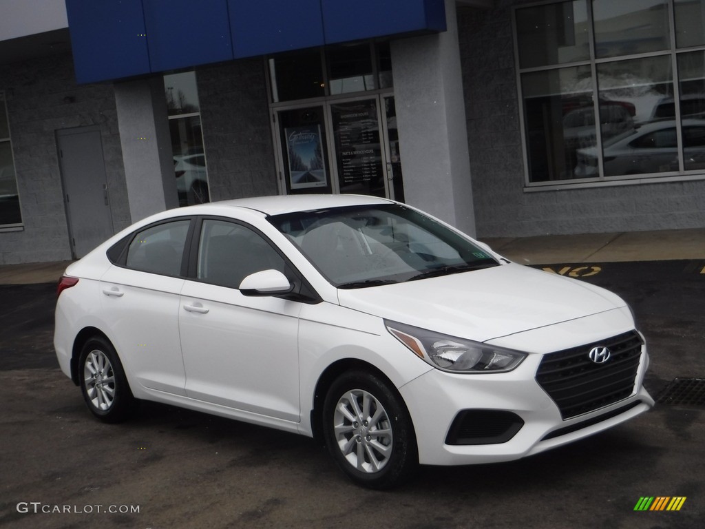 2018 Accent SEL - Frost White Pearl / Black photo #1