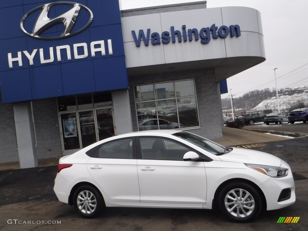 2018 Accent SEL - Frost White Pearl / Black photo #2