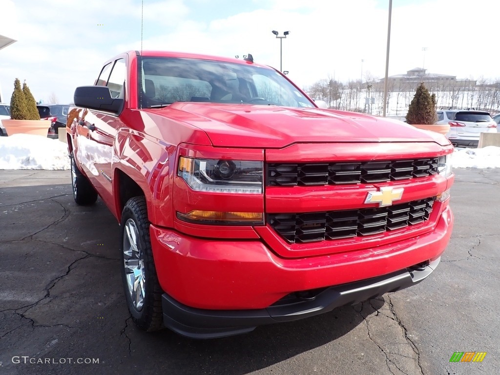 2016 Silverado 1500 WT Double Cab 4x4 - Red Hot / Dark Ash/Jet Black photo #11