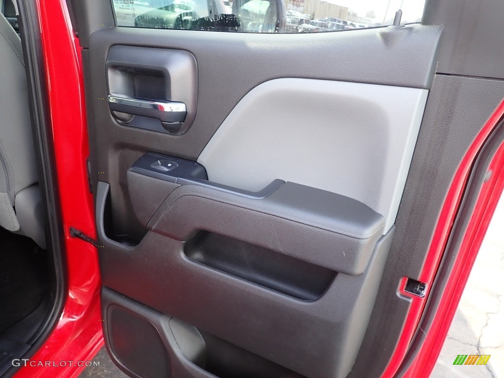 2016 Chevrolet Silverado 1500 WT Double Cab 4x4 Dark Ash/Jet Black Door Panel Photo #143693550