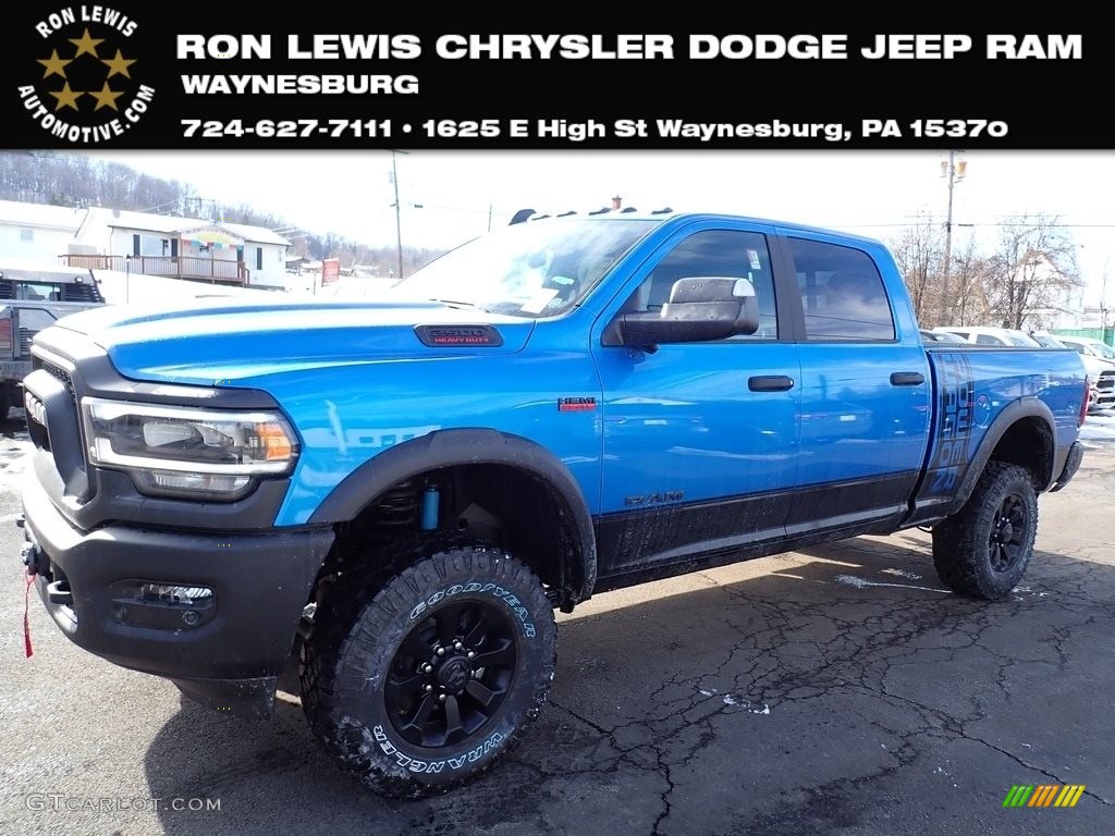 2022 2500 Power Wagon Crew Cab 4x4 - Hydro Blue Pearl / Black photo #1