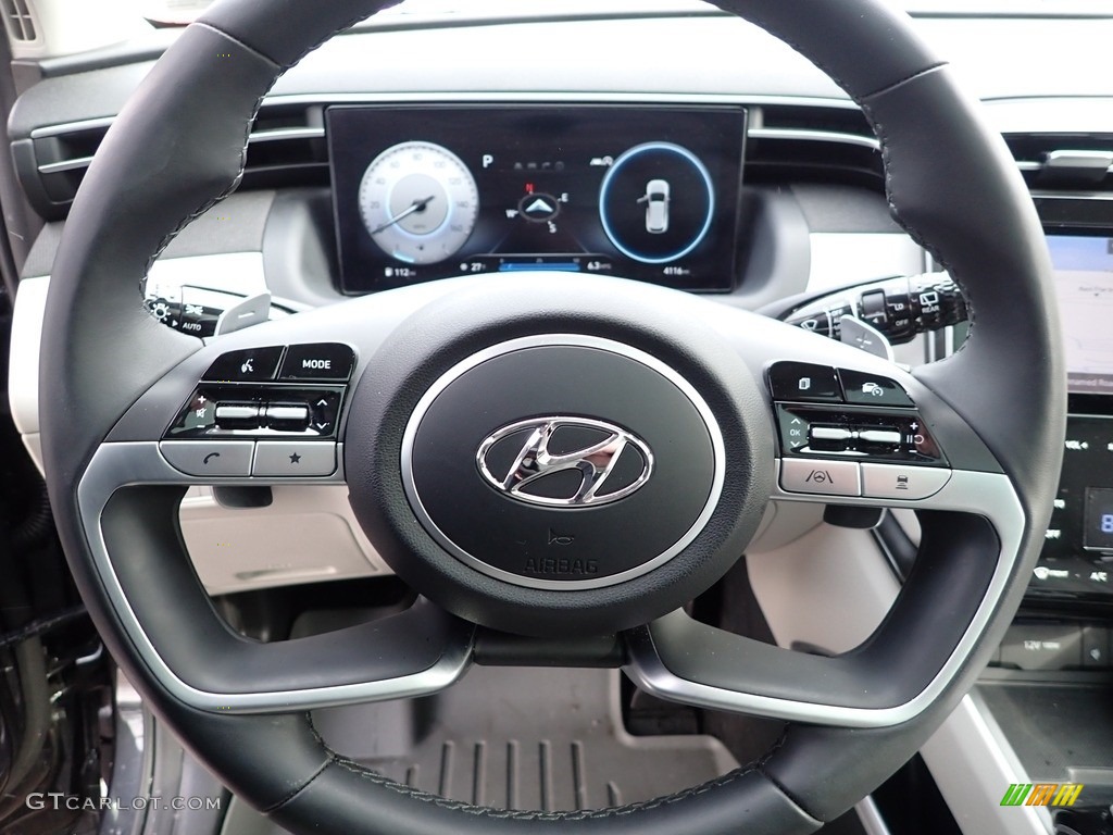 2022 Hyundai Tucson Limited Gray Steering Wheel Photo #143694204
