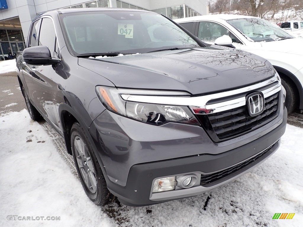 2020 Ridgeline RTL-E AWD - Pacific Pewter Metallic / Black photo #3