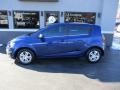 2013 Blue Topaz Metallic Chevrolet Sonic LT Hatch  photo #1