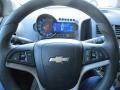 Jet Black/Brick 2013 Chevrolet Sonic LT Hatch Steering Wheel