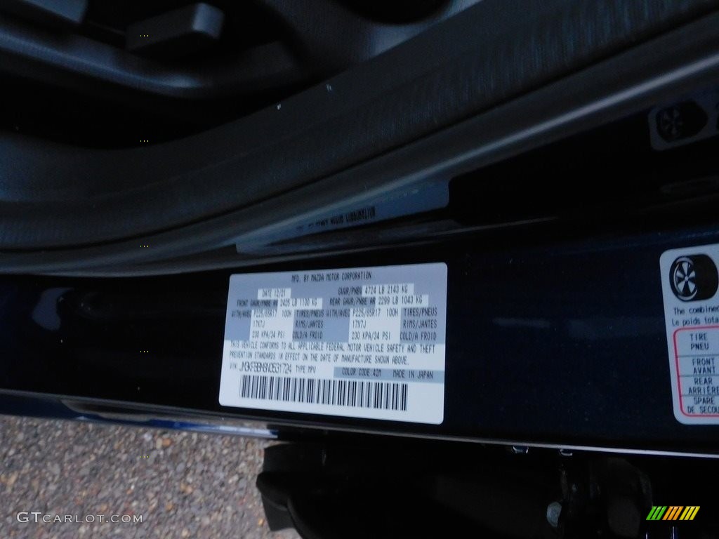 2022 CX-5 Color Code 42M for Eternal Blue Mica Photo #143695857