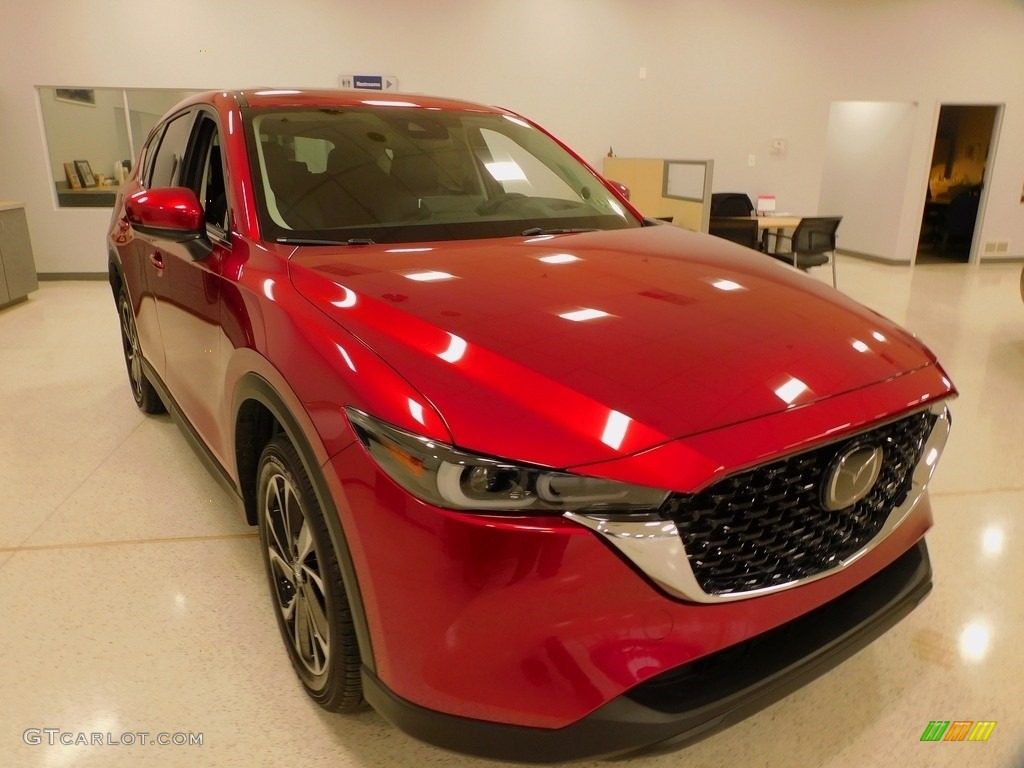 2022 CX-5 S Premium Plus AWD - Soul Red Crystal Metallic / Black photo #9