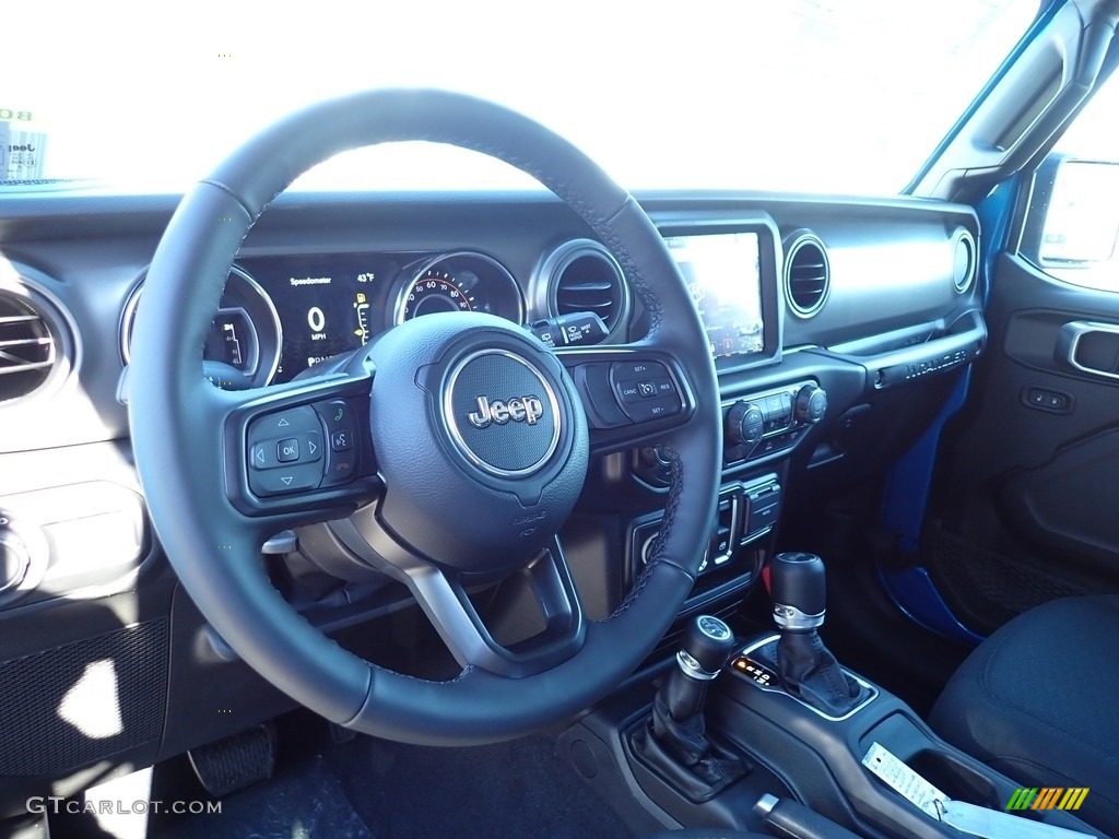 2022 Jeep Wrangler Willys 4x4 Black Dashboard Photo #143696031