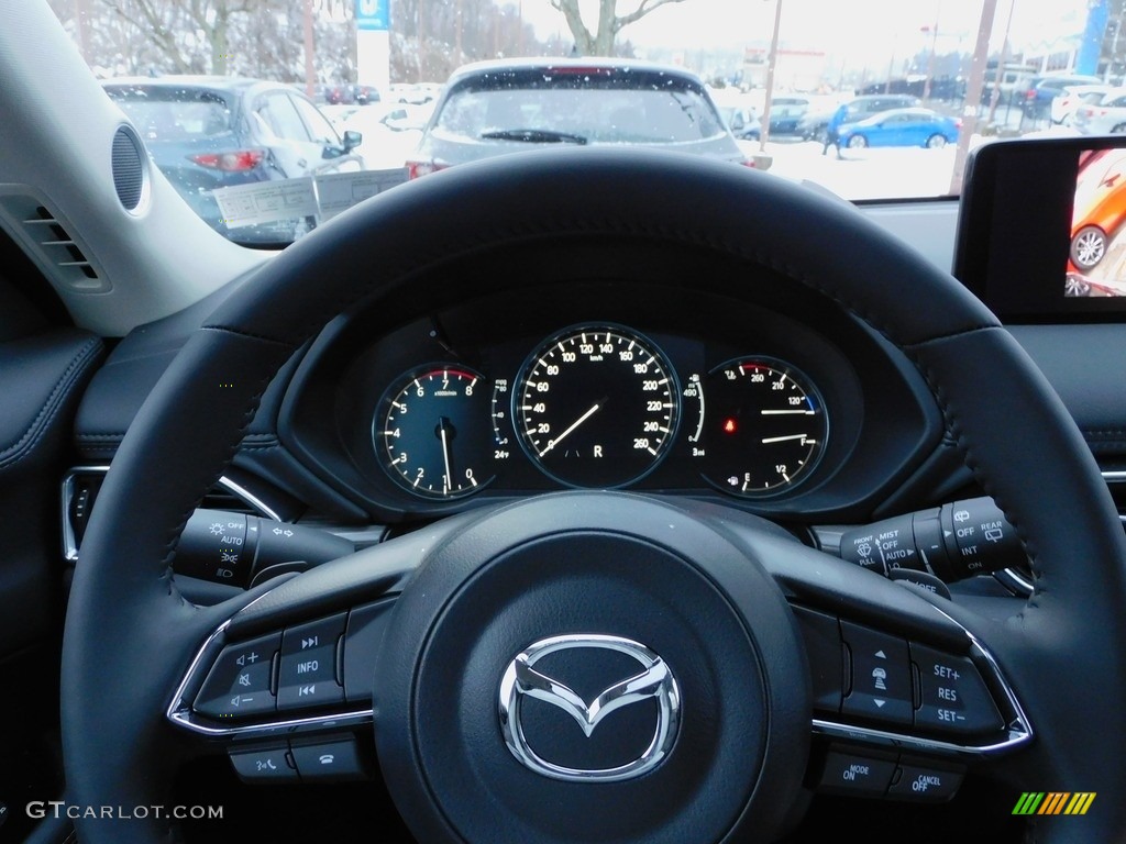 2022 Mazda CX-5 S Premium Plus AWD Black Steering Wheel Photo #143696601