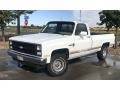 Frost White 1986 Chevrolet C/K K10 Custom Deluxe Regular Cab 4x4 Exterior