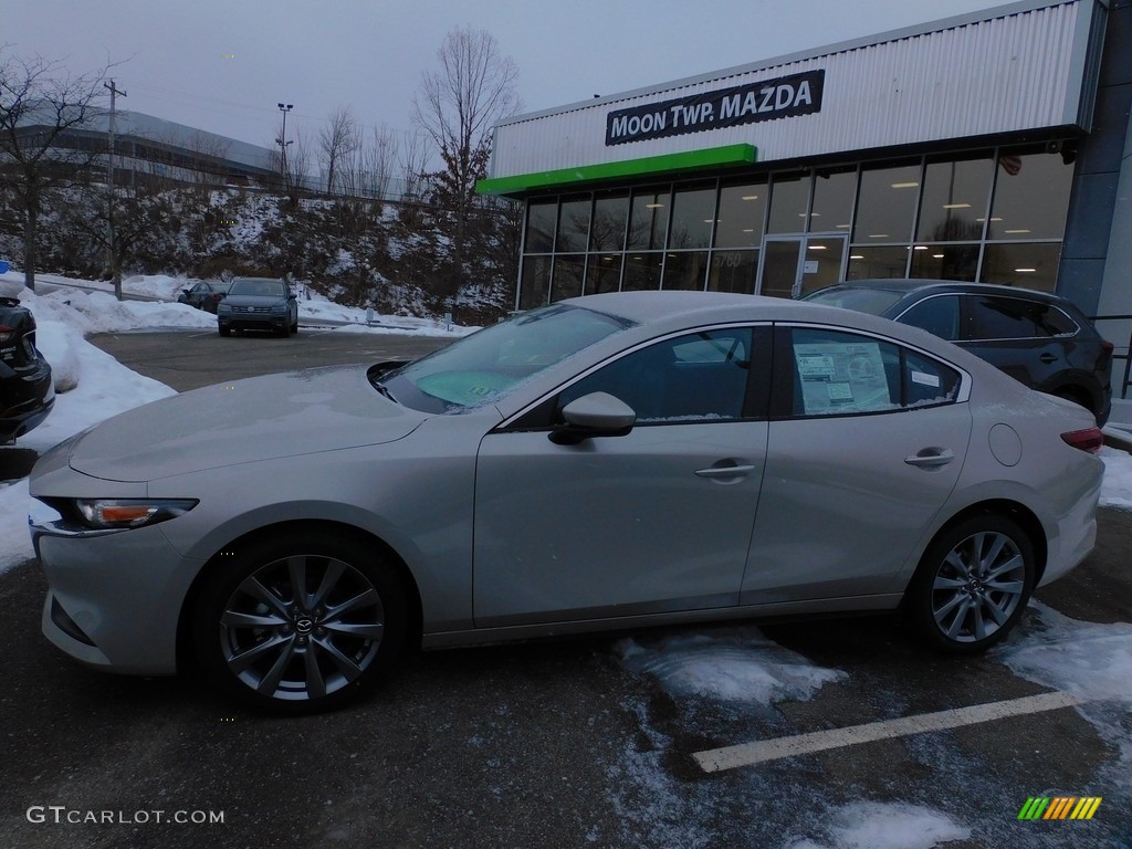 2022 Mazda3 Select Sedan - Platinum Quartz Metallic / Black photo #6