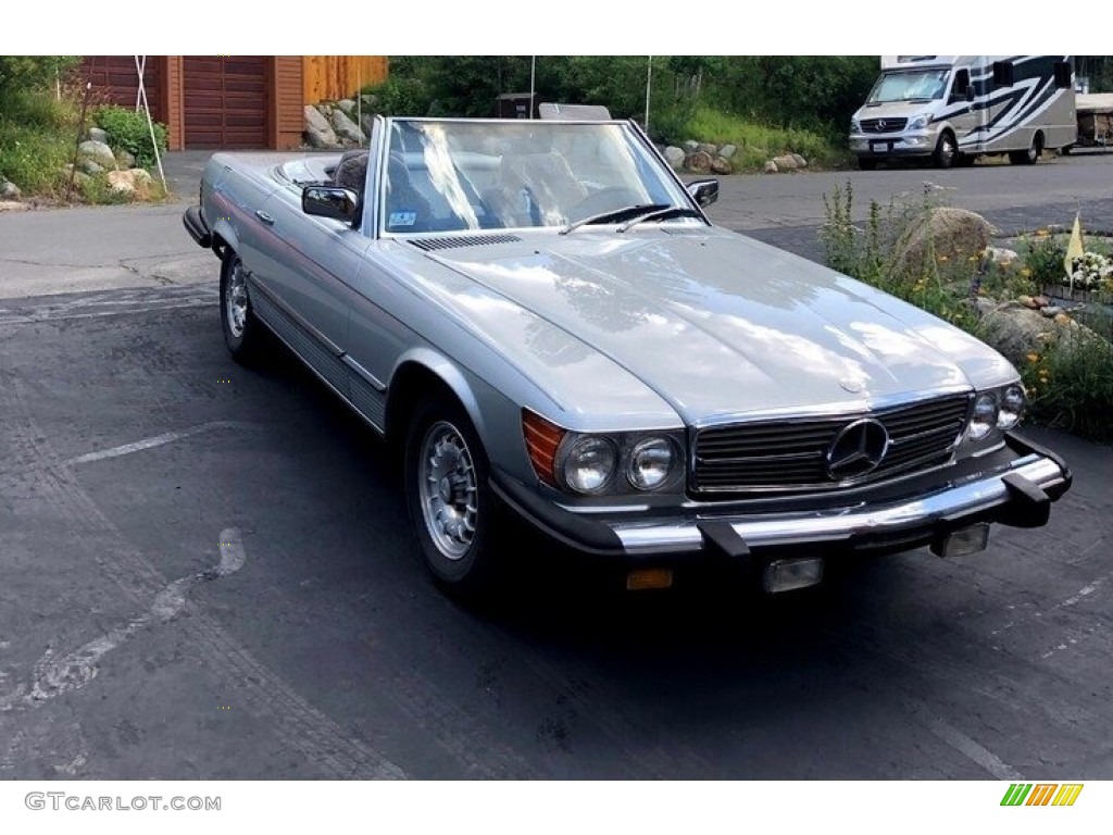 1981 SL Class 380 SL Roadster - Astral Silver Metallic / Grey photo #7