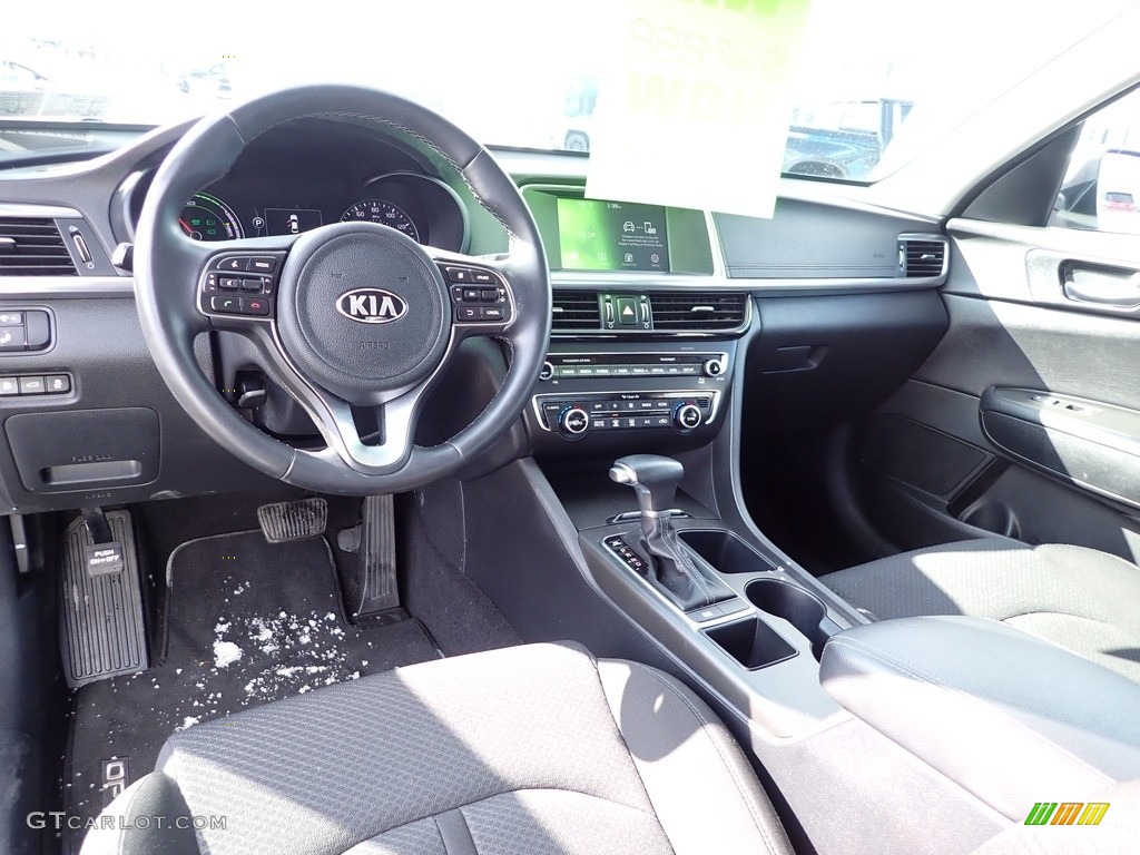 Black Interior 2017 Kia Optima Hybrid Photo #143697309