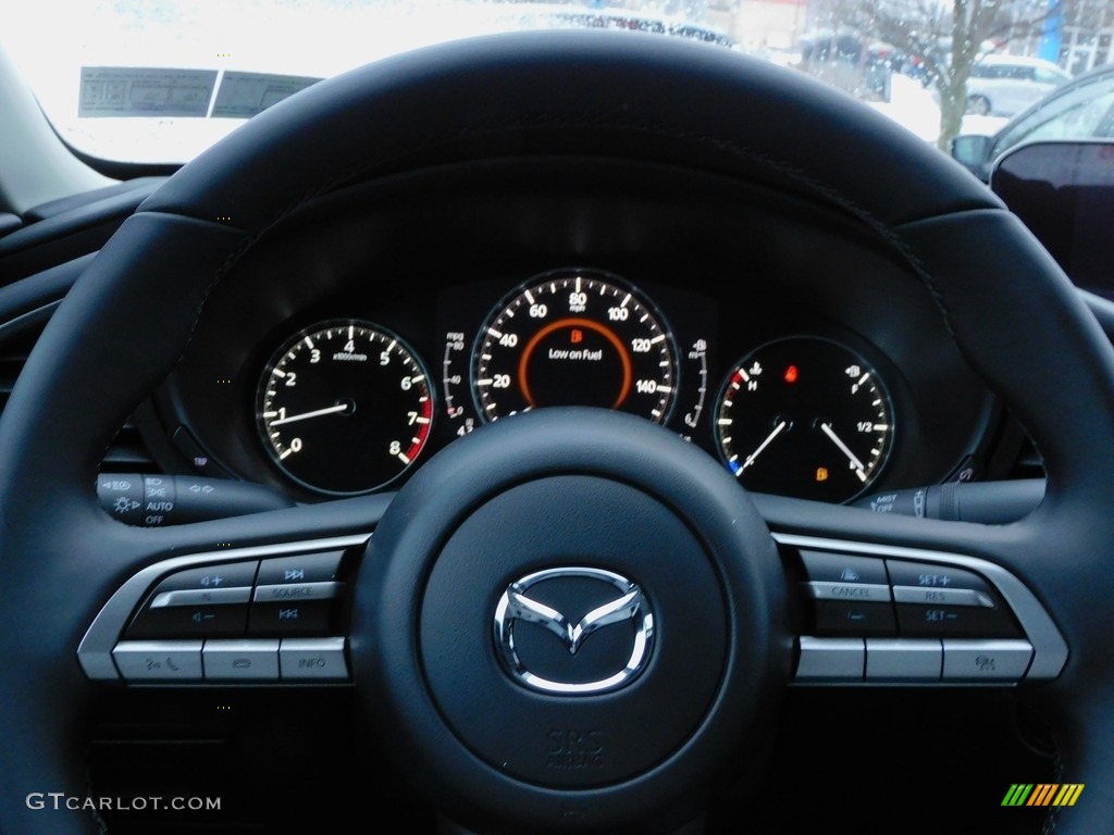 2022 Mazda Mazda3 Select Sedan Black Steering Wheel Photo #143697381