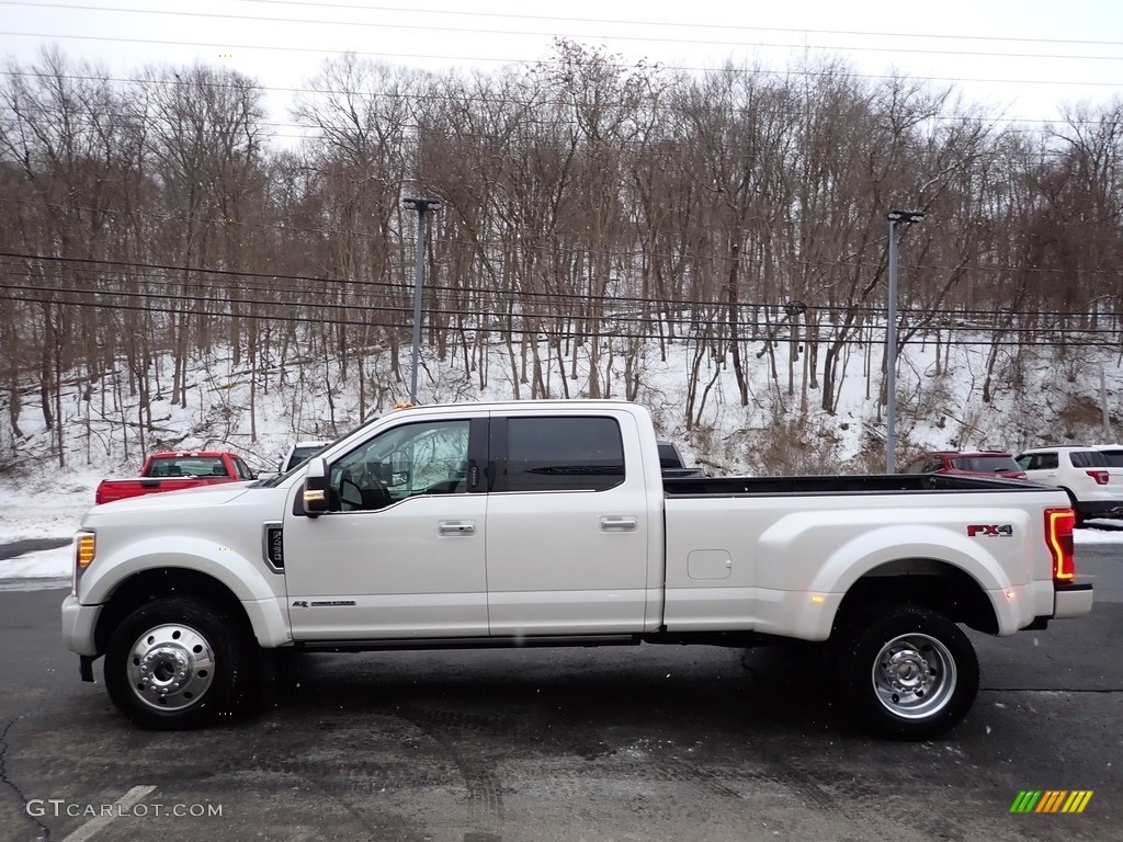 2019 F450 Super Duty Limited Crew Cab 4x4 - White Platinum Metallic Tri-Coat / Camelback photo #5