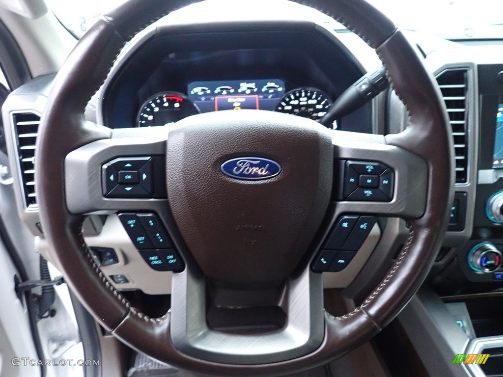 2019 F450 Super Duty Limited Crew Cab 4x4 - White Platinum Metallic Tri-Coat / Camelback photo #23