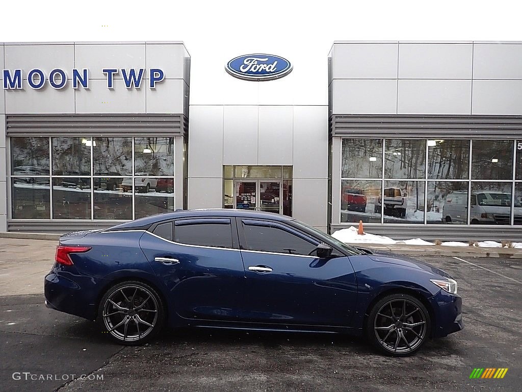2017 Maxima S - Storm Blue / Charcoal photo #1