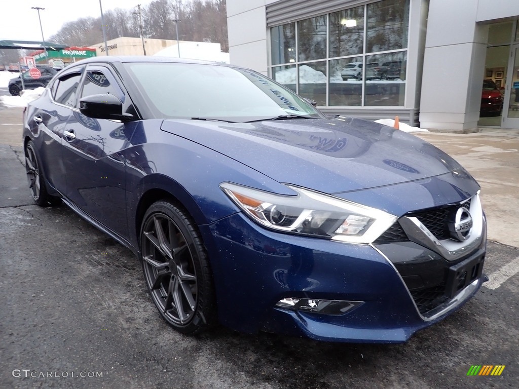 2017 Maxima S - Storm Blue / Charcoal photo #10