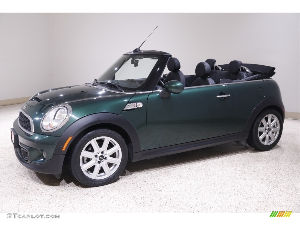 2014 Cooper S Convertible - British Racing Green II Metallic / Carbon Black photo #4
