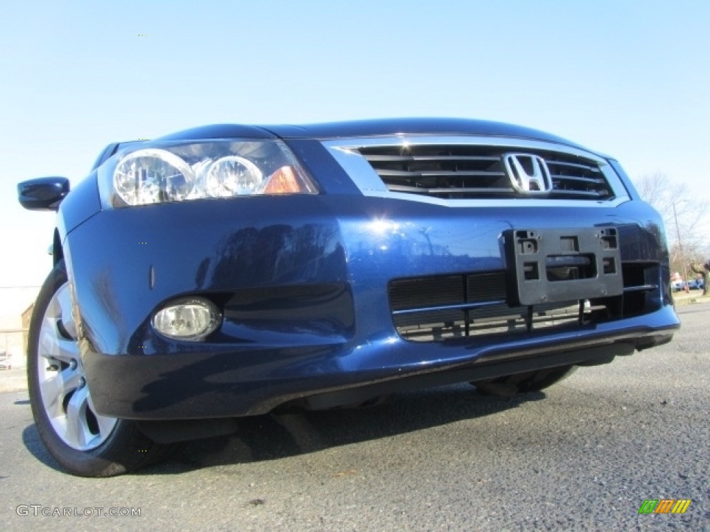 2008 Accord EX-L V6 Sedan - Royal Blue Pearl / Gray photo #2