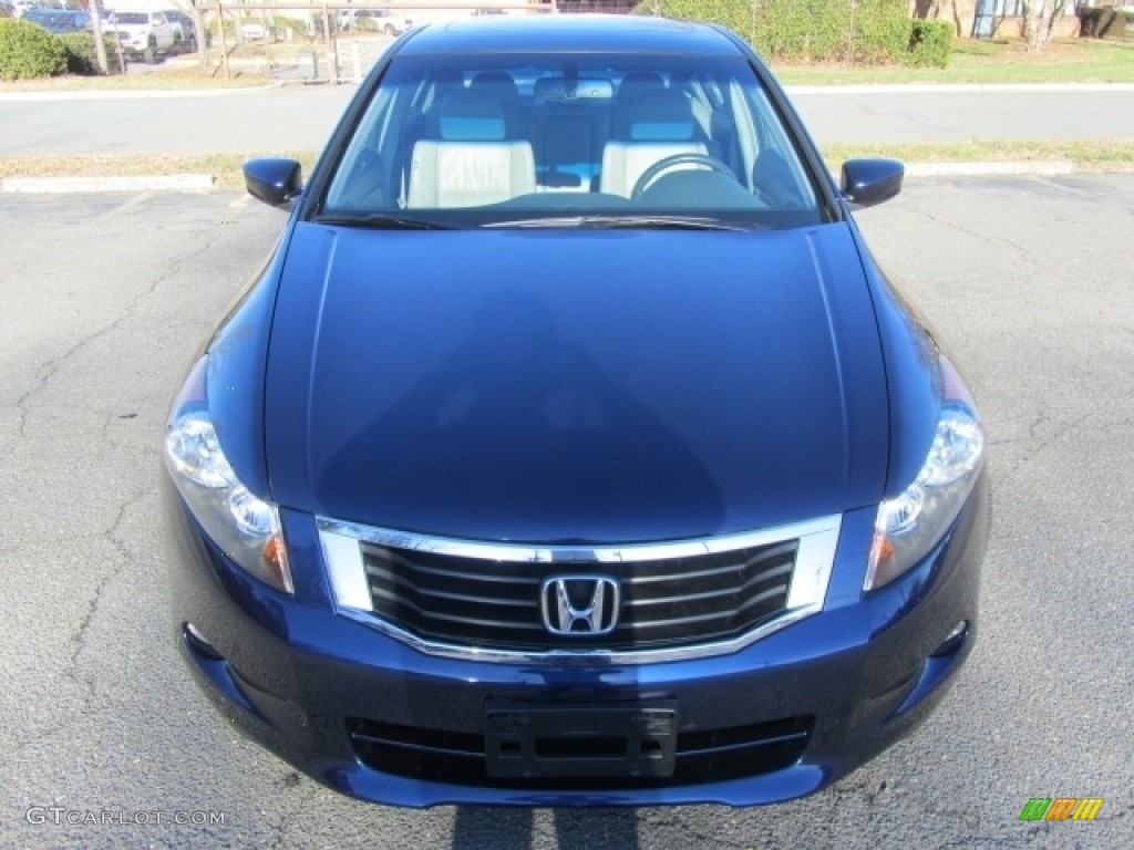 2008 Accord EX-L V6 Sedan - Royal Blue Pearl / Gray photo #5