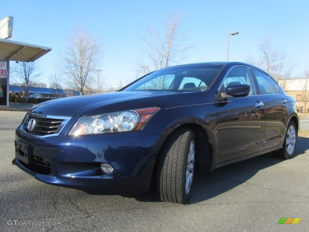 2008 Accord EX-L V6 Sedan - Royal Blue Pearl / Gray photo #6