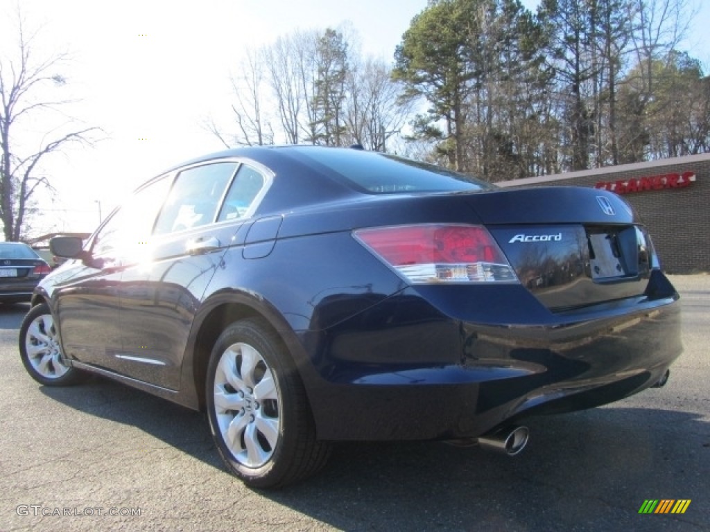 2008 Accord EX-L V6 Sedan - Royal Blue Pearl / Gray photo #8