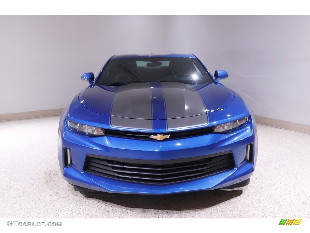 2017 Camaro LT Coupe - Hyper Blue Metallic / Jet Black photo #2
