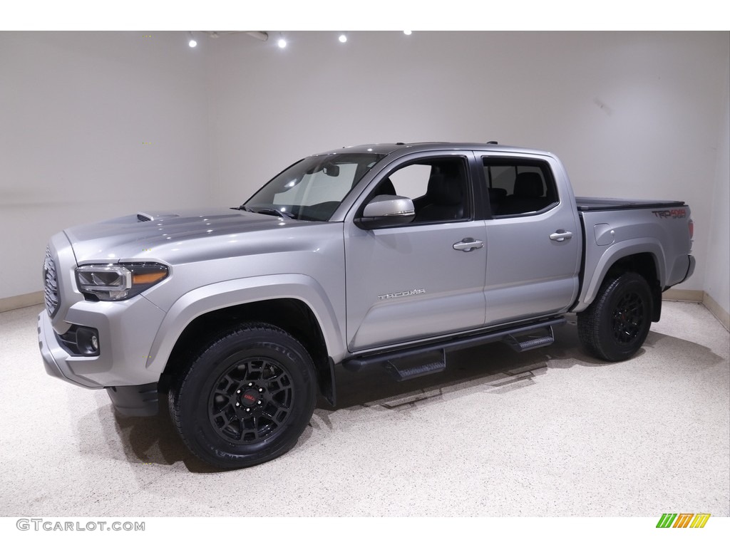 Silver Sky Metallic 2021 Toyota Tacoma TRD Sport Double Cab 4x4 Exterior Photo #143704960