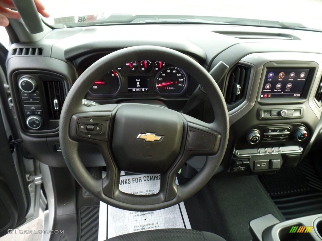 2022 Chevrolet Silverado 2500HD Custom Crew Cab 4x4 Jet Black Dashboard Photo #143706199