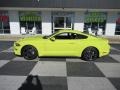 2021 Grabber Yellow Ford Mustang EcoBoost Fastback  photo #1
