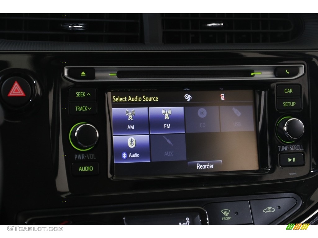 2018 Prius c Three - Tide Pool Pearl / Blue/Dark Gray Two-Tone photo #10