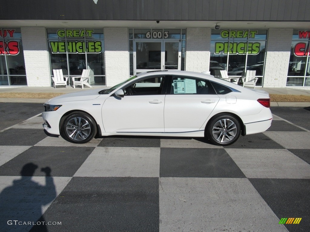 2021 Accord EX-L Hybrid - Platinum White Pearl / Ivory photo #1