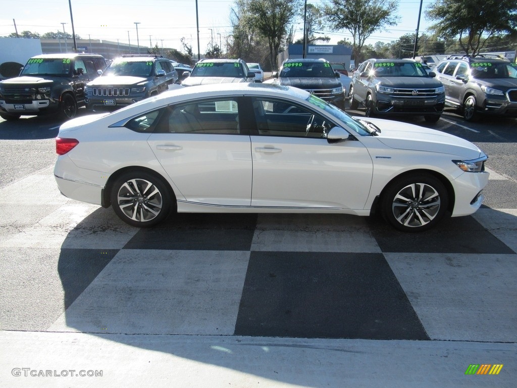 2021 Accord EX-L Hybrid - Platinum White Pearl / Ivory photo #3