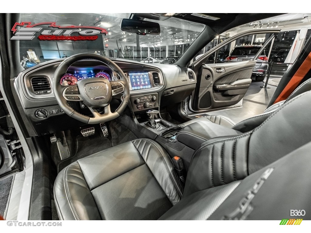 Black Interior 2021 Dodge Charger SRT Hellcat Widebody Photo #143708032