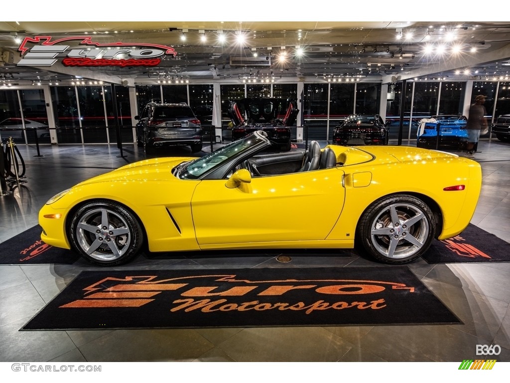 2006 Corvette Convertible - Velocity Yellow / Ebony Black photo #36