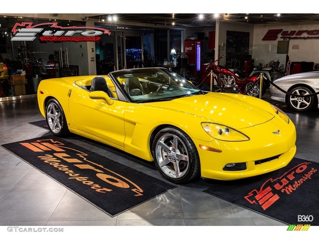 2006 Corvette Convertible - Velocity Yellow / Ebony Black photo #39