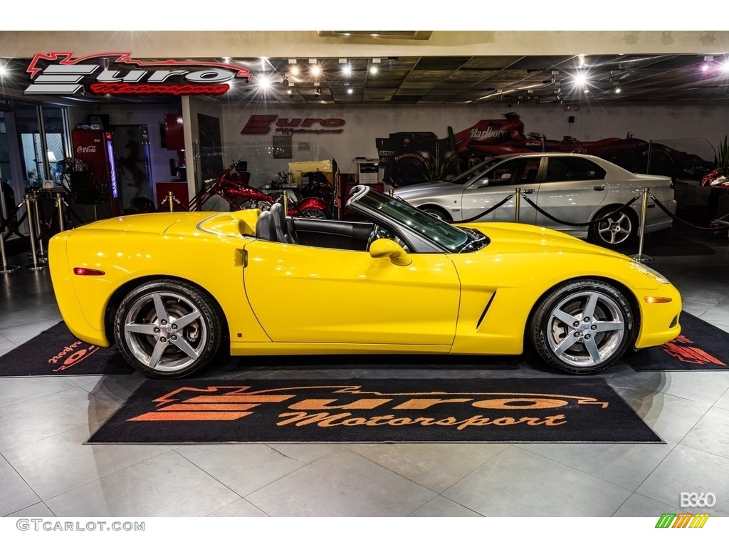 2006 Corvette Convertible - Velocity Yellow / Ebony Black photo #40