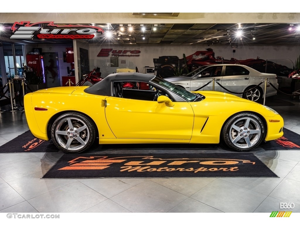 2006 Corvette Convertible - Velocity Yellow / Ebony Black photo #46