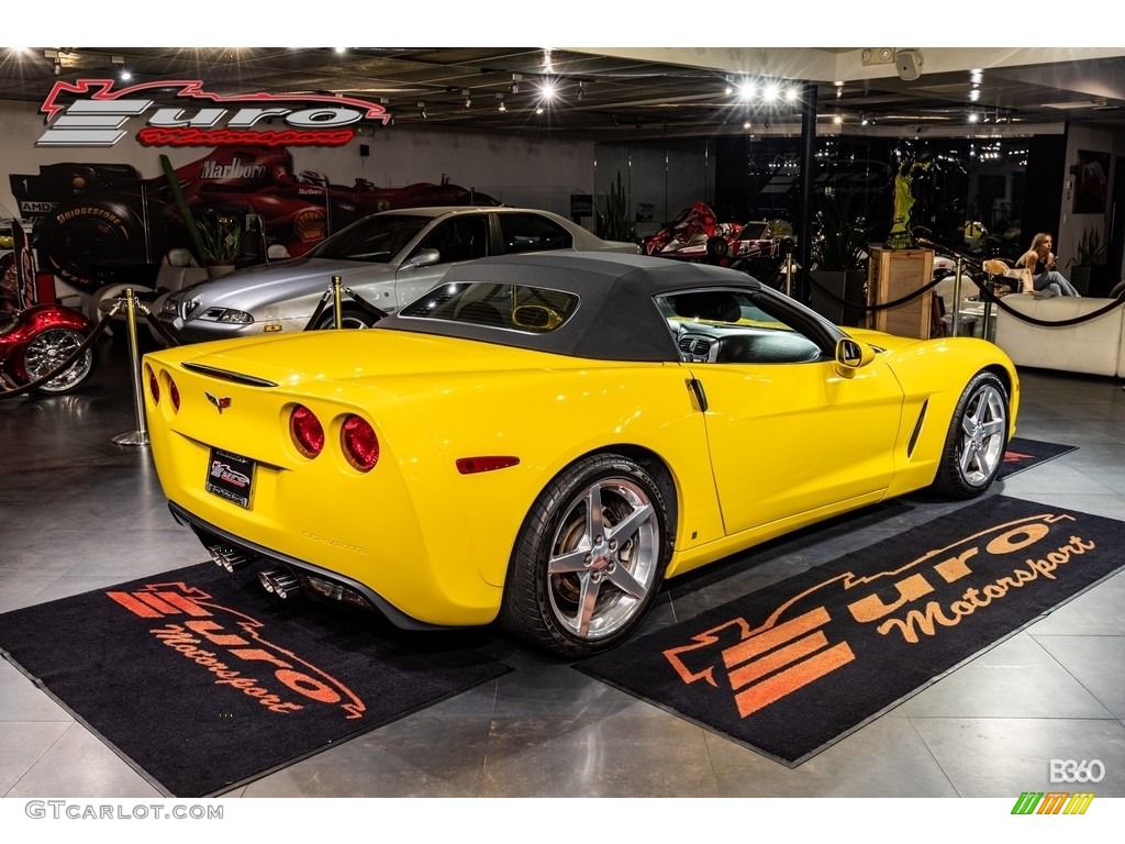 2006 Corvette Convertible - Velocity Yellow / Ebony Black photo #48