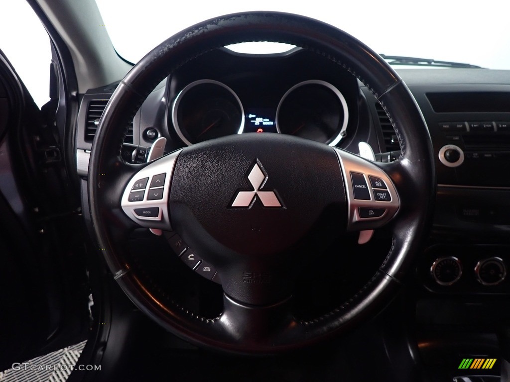 2010 Lancer GTS - Graphite Gray Pearl / Black photo #27